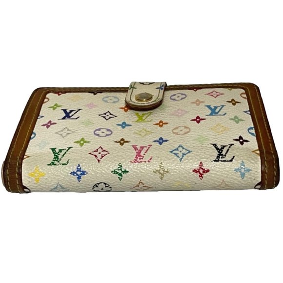 Louis Vuitton | White Multicolor Monogram Takashi Murakami French Wallet - Picture 2 of 11
